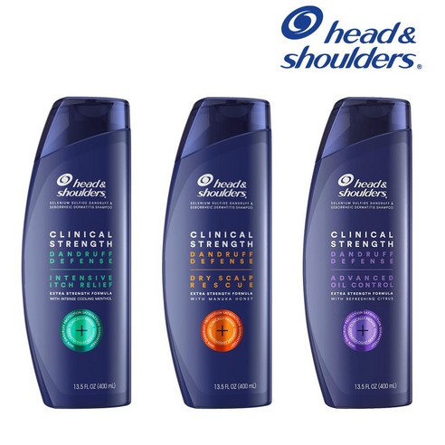 헤드앤숄더 클리니컬 스트렝스 NEW 400ml 1팩 / 2팩 Head & Shoulders 신상품, 4. 비듬가려움완화 샴푸, 2개