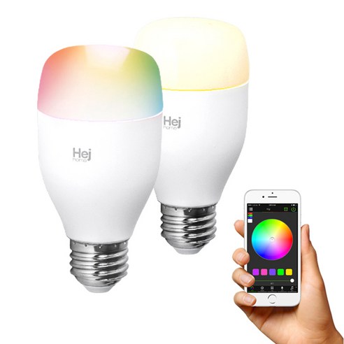 헤이홈 스마트 전구 led 컬러 밝기 조절 IoT 조명 스마트싱스 연동