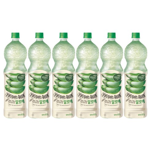 자연은 790일 알로에 주스 페트, 1.5L, 6개