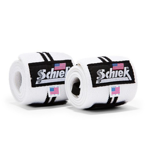 SCHIEK 1124 시크 쉬크 리스트랩 손목 보호대 헬스 스트랩, 화이트