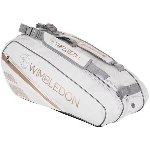 바볼랏테니스가방 바볼랏 BABOLAT 윔블던 Wimbledon 2019 테니스 라켓 가방 2단 백팩 6팩(pk) 대용량 프로 배드민턴 가방 남녀 스포츠 운동 멀티백, 흰색 Best Top5