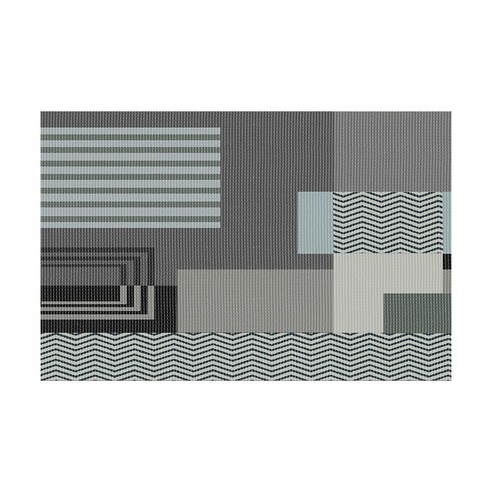 현대 럭셔리 패션 스트라이프 홈 카펫 거실 방 침실 카펫 깔개, 회색