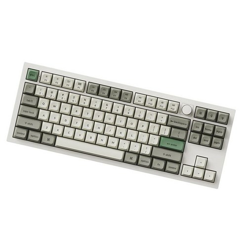 키크론 Q3맥스 3가지 모드 RGB 핫스왑 맞춤형 기계식 키보드, 화이트, M4(바나나축), 텐키리스
