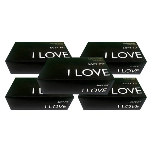 I LOVE텍스 0.03 대용량 콘돔, 100개입, 5개