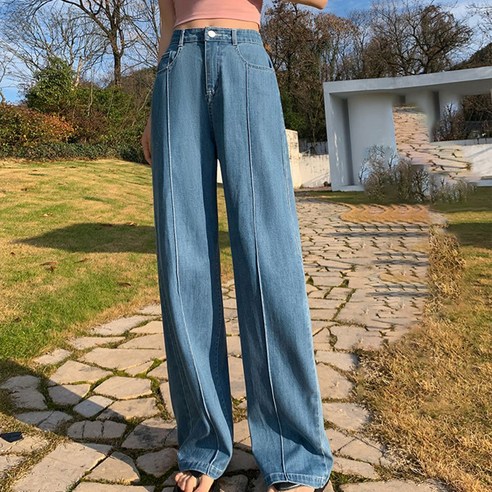 주디앤 여성 리고 쿨 찰랑 스판 밴딩 데님 팬츠