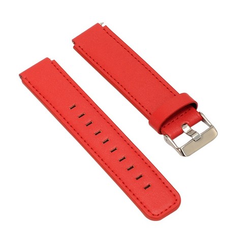 Huawei B5 스마트 스포츠 팔찌 18mm 정품 가죽 시계 밴드 교체 스트랩, 빨간, 하나