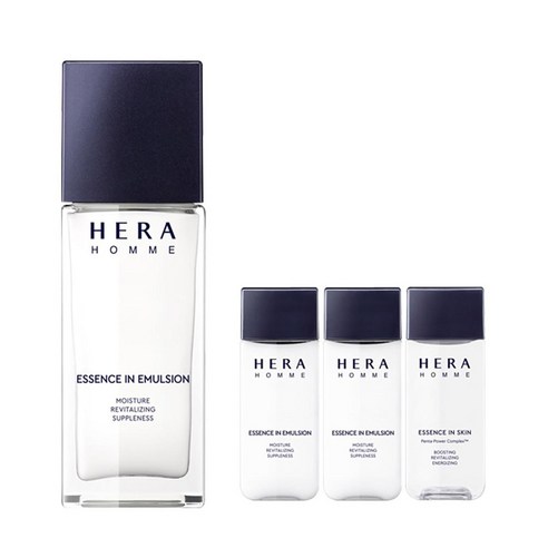 헤라 옴므 에센스 인 에멀젼 110ml + 20ml x 2 + 스킨 20ml | 남성 안티에이징 에너지부스팅 모공케어 | Hera Homme Essence In Emulsion, 1개