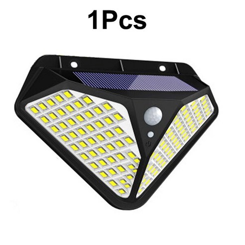 [ZL] 102 LED 태양 빛 야외 램프 전원 된 햇빛 3 모드 PIR 모션 센서 정원 장식 월스트리트, 러시아_1pcs 102 leds