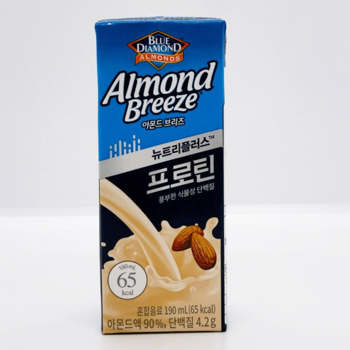 블루다이아몬드 아몬드 브리즈 뉴트리플러스 프로틴, 190ml, 48개