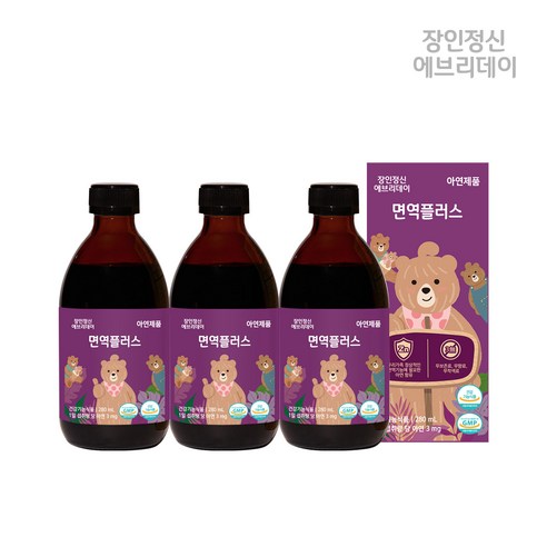 장인정신 에브리데이 면역플러스, 280ml, 3개