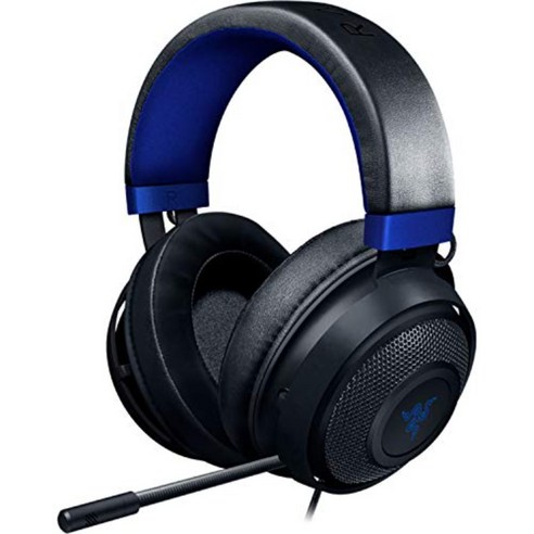 Razer Kraken Green 게이밍 헤드셋 아날로그 접속 PS4 PS5 PC Switch 스마트폰 RZ04-02830200-R3M, 블랙, 50mm 드라이버 지향성마이크 냉각패드