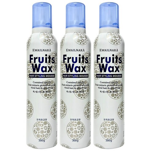 과일나라 후르츠왁스 헤어 스타일링 무스 300g: 스타일링의 새로운 경험 헤어무스