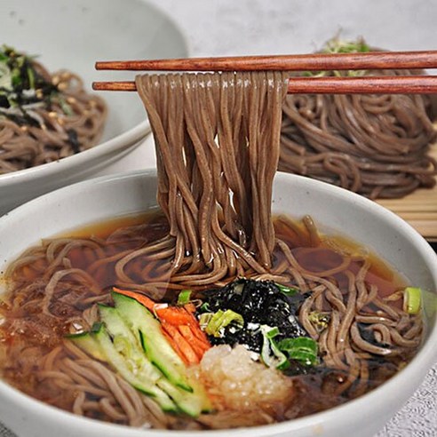 메밀소바(모밀소바) 12인분세트(면2kg+메밀장국12봉), 단품, 2kg