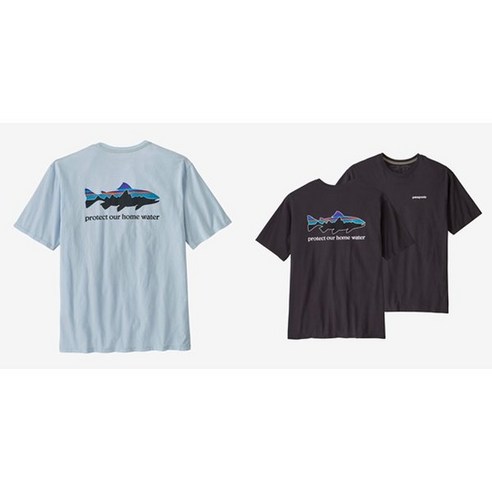 파타고니아 45385P5 2024 SS 남성 캐필린 쿨 데일리 그래픽 셔츠 면 반팔 여름 티셔츠 파타고니아반팔 13 국내매장상품 파타고니아 반팔 티셔츠 멘즈 홈 워터 트라우트 오가닉 37547P5 SA