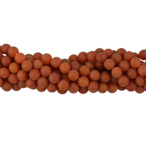 자연적인 빨간 주황색 Aventurine 원석 6mm 8mm 둥근 구슬/15.5 인치 물가