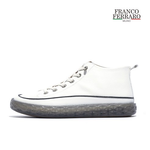 Franco Ferraro 프랑코페라로 베슬 미드탑 스니커즈 화이트 FFSW22002WH