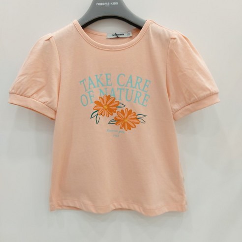 레노마키즈 여아 러블리 퍼프 티셔츠