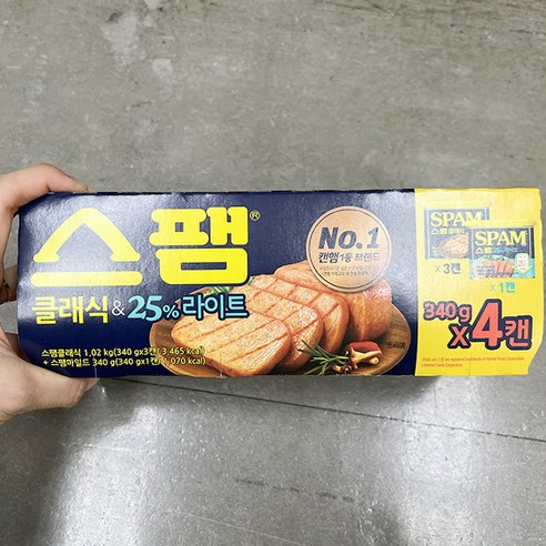 씨제이 스팸 340g x 3 + 1 x 1개, 4개