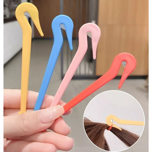 고무줄 머리끈 블랙 파스텔 투명 헤어끈 1000개 이지컷