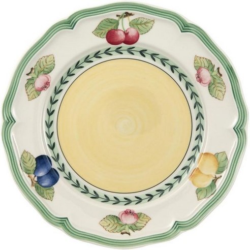 빌레로이 앤 보흐 프렌치 가든 플뢰랑 샐러드 접시 프리미엄 도자기 흰색다채색, 21cm_Breakfast Plate