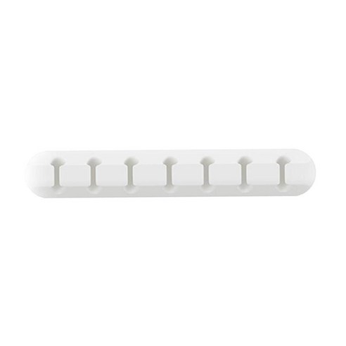 실리콘 케이블 홀더 클립 데스크탑 케이블 주최자 USB 충전 케이블/전원 코드/마우스 케이블용 코드 와이어 관리, 7 구멍, 2cm