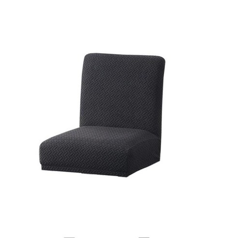 탄성 양털 방수 식당 의자 커버가있는 의자 등받이, 블랙, 폴리 에스터