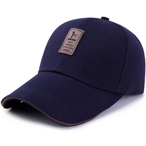 DFMEI 캔버스 모자 남성 중년 및 노인 자수 야구 모자 그늘 낚시 모자 봄과 가을 야외 스포츠 모자, DFMEI 블루