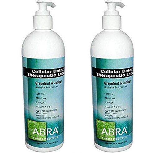 아브라테라퓨틱스 셀룰라 디톡스 테라퓨틱 로션 그래이프프루트 & 주니퍼, 475ml, 2개