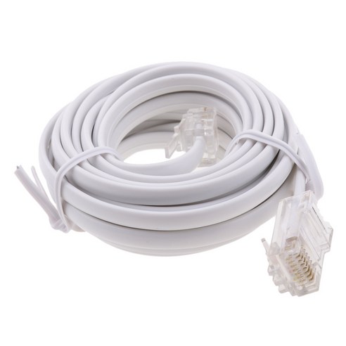 RJ11-케이블 RJ11-이더넷 모뎀 케이블 RJ11 - 패치 와이어, 설명, 화이트, 설명