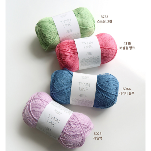 자연의 숨결을 담은 틴리네/산네스 간 혼방사로 봄, 여름을 수놓으세요.