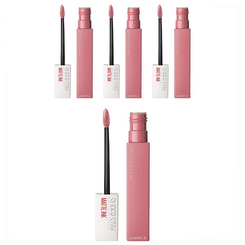 메이블린 뉴욕 슈퍼 스테이 립 잉크 5ml, 010 Dreamer, 4개