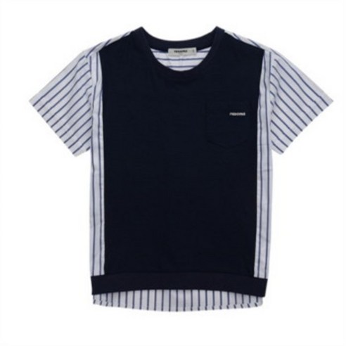 레노마키즈 NC13 배색포인트라운드 티셔츠 R2121T108