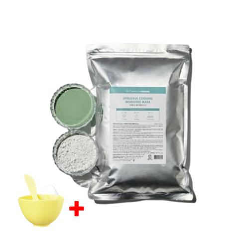 닥터슈라클 스피룰리나 쿨링 모델링 마스크 팩 1kg + 팩 도구 증정! 고급 규조토 사용! 피지 모공 타이트닝 노폐물 흡착! 대용량 모델링팩, 1개, 1개