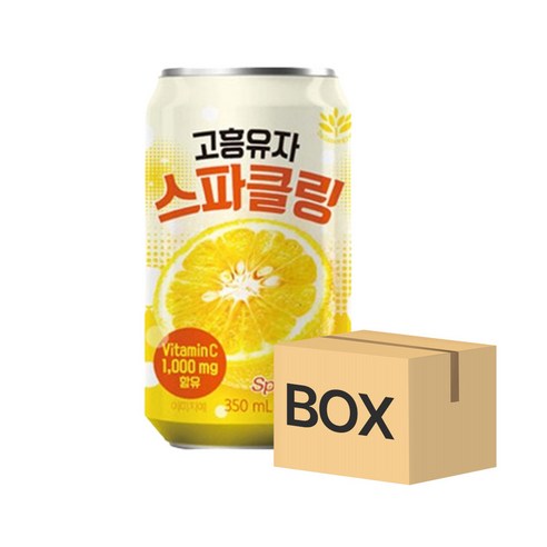 고흥 유자 스파클링 BOX (350mlx24개), 350ml, 24개