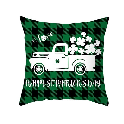 OEM St. Patrick''s Day Home Cushion Survived Family Pillowcase Throw Pillow CoverCLY210106406B, B