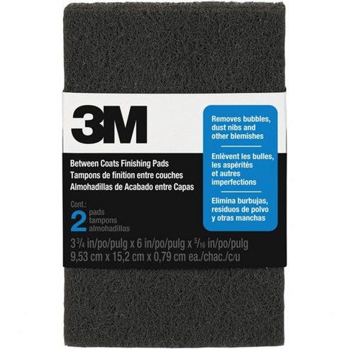 3M 10144NA 334 x 6 516인치 코트 사이 마감 패드