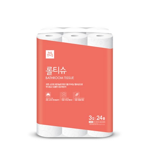 행복한아름 롤티슈 35m, 24롤, 1팩