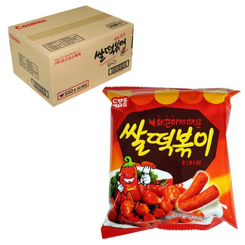 코스모스 쌀떡볶이 57g, 3개