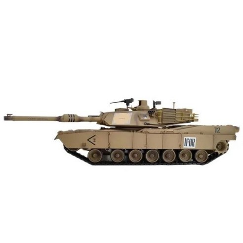 Henglong Us 원격 제어 탱크 M1a2 Abrams 적외선 전투 모델 강철 웨이브 박스 Rc 친구 선물 2024 신제품, Henglong Upgraded m1a2에이브람스탱크rc Best Top5