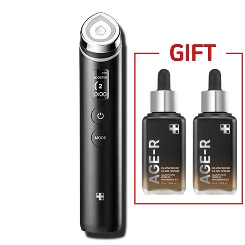 [정품] 메디큐브 에이지알 부스터프로 피부미용기기+글루타치온 앰플 50ml x 2개 최신상