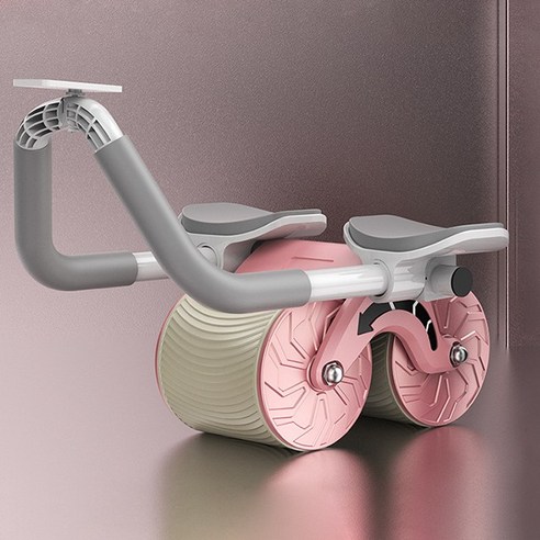 신형 팔꿈치 리턴 건복륜 코어복근운동기구 듀얼 휠 복근 롤러, 블루