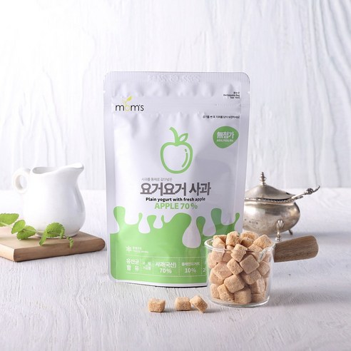 [맘스] 생사과70% 요거트10% 몸에좋은 영양간식 과일 요거트볼, 20g, 사과맛, 1팩