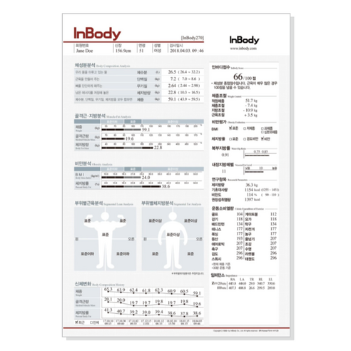 인바디 결과지, 병원과 헬스장의 고민 해결사? 깔끔한 관리의 시작! 인바디용지