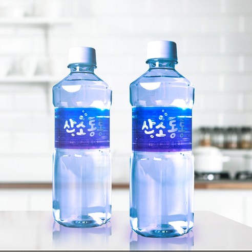 만경바이오 산소통통 산소수 운동능력강화 500ml 20병, 80개 의료용산소통