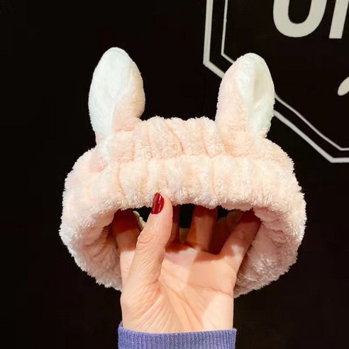 헤어 액세서리 한국 토끼 귀 머리띠 세수 화장 묶음 머리띠 리본 스타 데이지 머리띠 넓은 머리띠