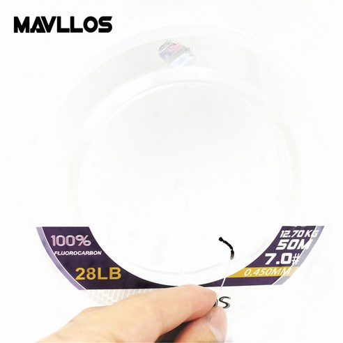Mavllos 50m/100m 진실 후로로 카본 라인 슈퍼 스트롱 모노라인 낚싯줄