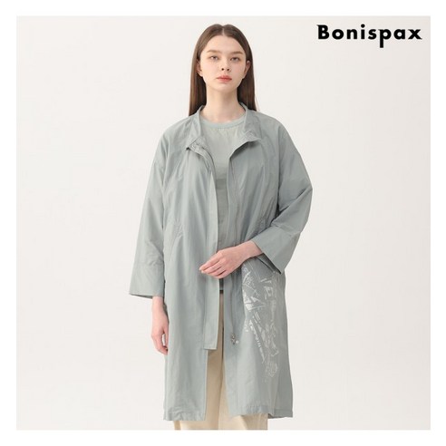 보니스팍스 보니스팍스 프린트하이넥롱점퍼-MG73JP042