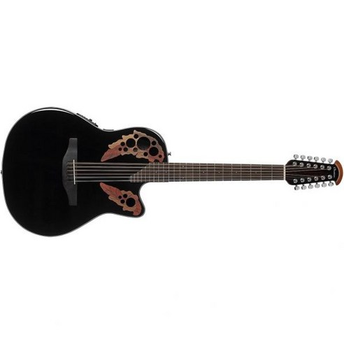 OVATION CE4412 5 G BLK Celebrity Elite 12 String Mid Depth Black 현 일렉트릭 어쿠스틱 기타 1129002