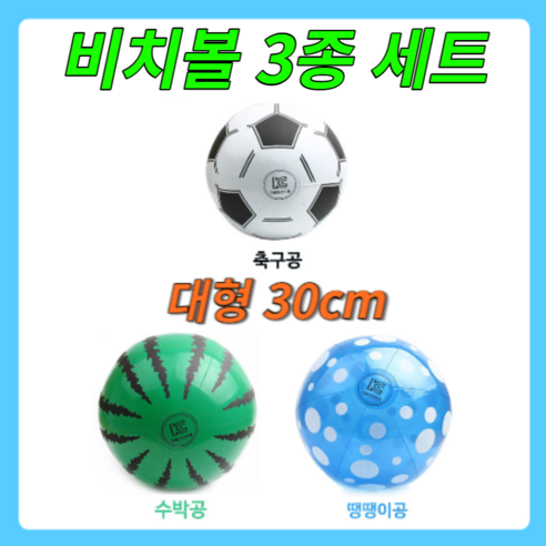 로이윙 30cm 물놀이 비치볼 3종 세트, 30cm 3종  Best 5