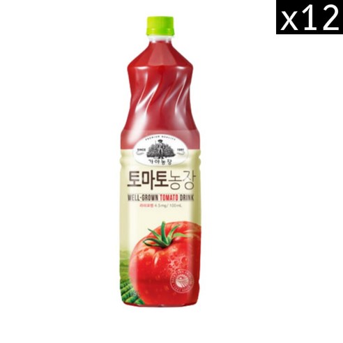 가야농장 토마토농장 PET, 455ml, 40개